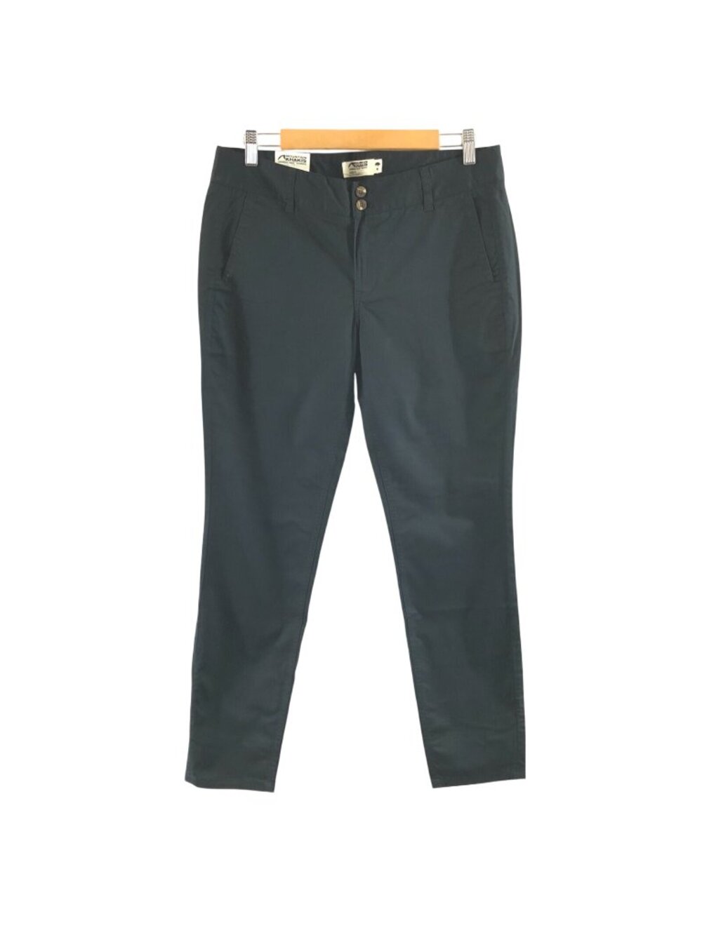 Mountain Khakis Womens Sadie Skinny Chino Pants Mid Rise Stretch Black Size 8